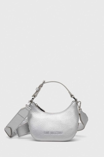 MOSCHINO borsa a spalla argento