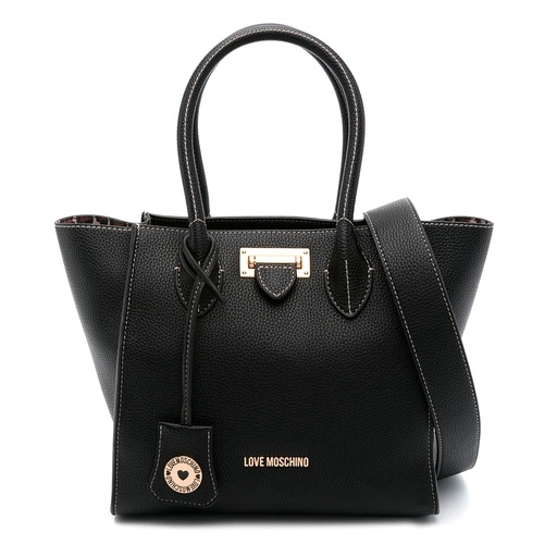 MOSCHINO borsa a mano e tracolla nera